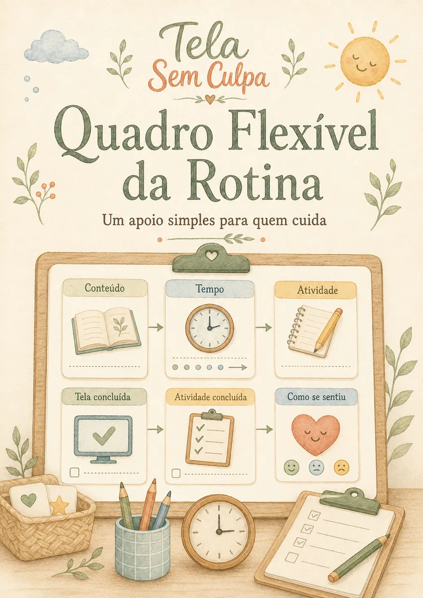 Página real do bônus Quadro Flexível da Rotina
